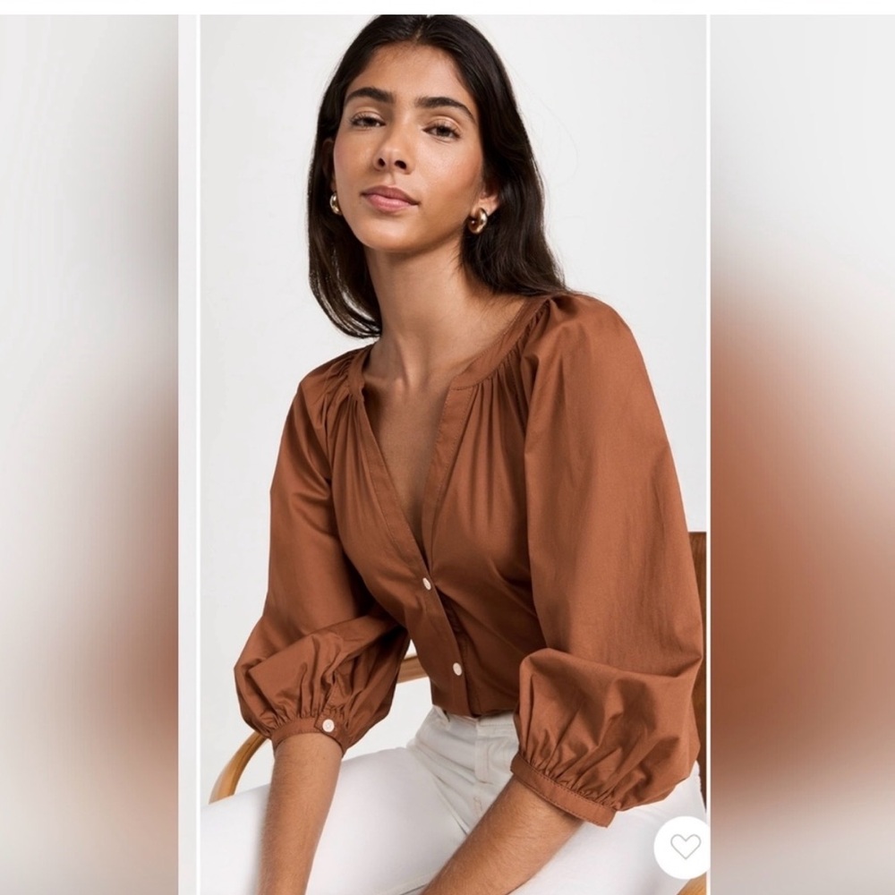 STAUD Brown Blouse - Picture 3 of 10